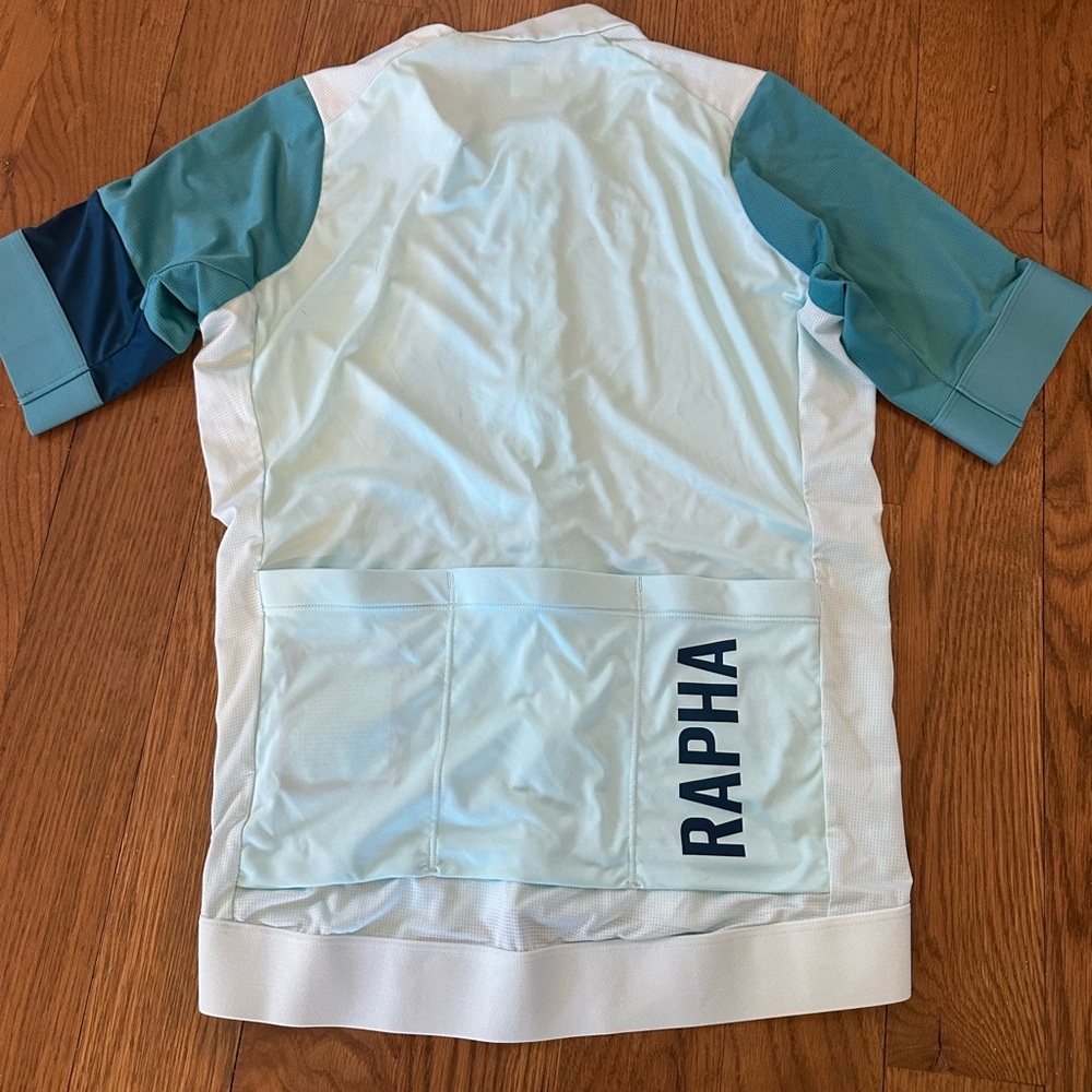 Rapha Pro Team IAL Pale Blue and Teal Cycling Jersey Men’s M